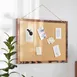 Flash Furniture HGWA-LINEN-20X30-BRN-GG Wall-Mount Linen Board, 20" x 30", Push Pins, Torched Brown 2 image
