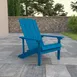 Flash Furniture JJ-C14501-BLU-GG Blue Adirondack Chair, 350 lb. Capacity, Weather-Resistant Polystyrene 2 image