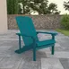 Flash Furniture JJ-C14501-SFM-GG Adirondack Chair, 350 lb. Capacity, Weather-Resistant Polystyrene Frame, Sea Foam Color 2 image