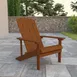 Flash Furniture JJ-C14501-TEAK-GG Adirondack Chair, 350 lb. Capacity, Teak Weather-Resistant Polystyrene Frame 2 image