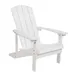 Flash Furniture JJ-C14501-WH-GG White Adirondack Chair, 350 lb. Capacity, Weather-Resistant Polystyrene 1 image