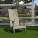 Flash Furniture JJ-C14509-GY-GG Sawyer Modern Adirondack Chair, Gray, All-Weather Poly Resin Wood 2 image