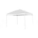 Flash Furniture JJ-GZ1010-WH-GG 10'x10' Pop-up Canopy Tent, White, Water and UV Resistant, Powder Coated Legs 1 image
