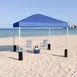 Flash Furniture JJ-GZ1010PKG-BL-GG 10'x10' Pop-up Canopy Tent, Blue, Wheeled Case, UV Resistant 2 image