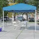 Flash Furniture JJ-GZ10183Z-4LEL3-BLWH-GG Otis 10'x10' Pop-up Canopy Set with 4 Folding Chairs 2 image