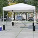 Flash Furniture JJ-GZ10PKG183Z-WH-GG 10'x10' White Pop-up Canopy Tent and 6' Folding Table Set with Wheeled Carry Case 2 image
