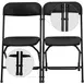 Flash Furniture LE-3-BK-GANG-GG Ganging Clip for Restaurant Seating, Black, Heavy Duty Plastic, Set of 2 2 image