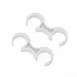 Flash Furniture LE-3-W-WHITE-GANG-GG Lowe Ganging Clips, 1.125in spacing, white, for 0.75in diameter frames 1 image