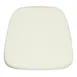 Flash Furniture LE-L-C-WHITE-GG 15x15x1.75in White Polyester Chair Seat Cushion for Chiavari Chairs 1 image