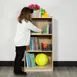 Flash Furniture MK-STRG001-GG Hercules 3 Section Wooden School Classroom Storage Cabinet, 36H, Kid Friendly 2 image