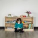Flash Furniture MK-STRG005-GG Hercules Wooden 2 Section School Classroom Storage Cabinet, 24H x 48L, Kid Friendly 2 image