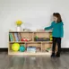 Flash Furniture MK-STRG006-GG Hercules Wooden 5 Section Classroom Storage Cabinet, 24H x 48L, Kid Friendly 2 image