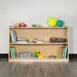 Flash Furniture MK-STRG007-GG Hercules Wooden 2 Section School Classroom Storage Cabinet, 30H x 48L, Kid Friendly 1 image