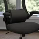 Flash Furniture MR-LC101-BK-GG Rey Lumbar Support Pillow, Black Mesh Fabric, CertiPUR-US Memory Foam 2 image