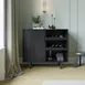 Flash Furniture NAN-F-HY-B23113-BLK-GG Elmont Classic Bar Cabinet, Shaker Style Single Door, Black Finish 2 image