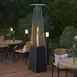Flash Furniture NAN-FSDC-02-BK-GG Sol Patio Outdoor Propane Heater, 42,000 BTU, Stainless Steel, Black, with Wheels 2 image