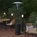 Flash Furniture NAN-HSS-AGH-BK-GG Sol Patio Outdoor Propane Heater, 7.5ft tall, 42000 BTU, Stainless Steel, Black 2 image
