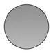 Flash Furniture RH-M003-RD91MB-BK-GG 36" Round Mirror, 4mm Silver-Backed Glass, Black Metal Frame 1 image