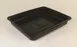 Invacus BLACK PP TRAY PSW-23193 - 43.2 oz Rectangular Tray, 7‑9/10"x6‑1/10"x1‑1/5", Black PP, 1/Case 1 image