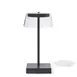Original Wood Seating CLEAR-BLACK Table Lamp – Clear Shade, Wireless Charging, IP65, LED, Finish 1 image
