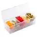 TableCraft 10007 Bar Condiment Holder, 16-1/8" x 6-1/4" x 5", 5 Clear Compartments, Plastic Base 2 image