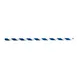 TableCraft Products 100121 Blue Striped Paper Straws, 7-3/4"L, 6mm Thick - 500/Pack 1 image