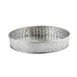 TableCraft Products 10034 Lattice Round Platter, 8‑1/8" Dia x 1‑1/2" H, Stainless Steel Finish 1 image
