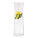 TableCraft Products 10111 - Clear 1-1/4 Qt Plastic Decanter Carafe with Gravity Flow and Strainer 1 image