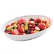 TableCraft 1025202 - 6‑Qt Oval White Melamine Bowl, 18”x12-1/2”, 208 oz, Dishwasher‑Safe, 158°F 2 image