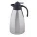 TableCraft 10299 68oz Stainless Steel Coffee Carafe, Thumb Press Black Lid, 2L Vacuum Insulated 1 image
