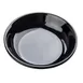 TableCraft Products 10311BK - Mini Round Plate, 4" Dia x 1" H, 3.25 Oz, Black Melamine, Deep Dish 1 image