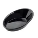 TableCraft 10313BK - Mini 3/4 oz. Black Melamine Oval Dish, 3-1/2" x 2-3/8" x 1-1/8", Dishwasher Safe 1 image