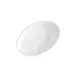 TableCraft 10313W - Oval Plastic Bowl, 3‑1/2" x 2‑1/4" x 1‑1/8", 3/4 oz Capacity, White Melamine 1 image