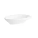 TableCraft Products 10314W - Mini Oval White Melamine Bowl, 1.5 oz (0.1875 qt), 4" x 2-7/8" x 7/8" 1 image