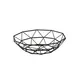 TableCraft Products 10463 Delta Series Wire Basket, 8" Dia x 2" H Round Powder‑Coated Steel Black 1 image