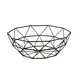 TableCraft 10464 - 10" Round Food Display Basket, 3-1/2" High, Powder Coated Black Steel 1 image