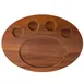 TableCraft Products 10710 Acacia Fajita Serving Board, 17" x 12-1/4" x 3/4", Rectangular Wooden Tray 1 image