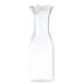 TableCraft Products 10717 - 36 oz Clear Polycarbonate Decanter Carafe with Polypropylene Lid 1 image