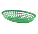 TableCraft Products 1074G - Oval Green Serving Basket, 9" x 6¼" x 1⅞", 150°F Safe, Dishwasher Safe 1 image