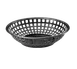 TableCraft Products 1075BK - 8" Black PP Round Serving Basket, Heat‑Resistant, Made in USA 1 image