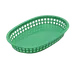 TableCraft Products 1076G - Oval Platter Basket, 10.5" x 7.25" x 1.5", Green Microwave Safe 1 image