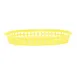 TableCraft Products 1076Y - Platter Basket 10.5"x7.25"x1.5" Yellow 150°F Dishwasher Safe 1 image