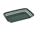 TableCraft 1077FG Platter Basket, 10-3/4" x 7-3/4" x 1-1/2", Green, Polypropylene, Dishwasher Safe 1 image