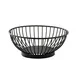 TableCraft Products 10820 - Parisian Wire Basket, 6" Dia x 2¼" H Round Bottom, Steel, Black Finish 1 image