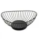 TableCraft Products 10822 Oval Wire Basket, 9" x 6" x 3.5" H, Steel, Black Finish - 1/Each 1 image