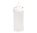 TableCraft Products 10853C - 8oz Wide-Mouth Squeeze Bottle, Polyethylene, NSF, White Cap 1 image