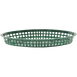 TableCraft 1086FG Basket – 12-3/4" x 9-1/2" x 1-1/2", Green Polypropylene, 150°F, Dishwasher Safe 1 image