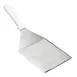 TableCraft 10945 Stainless Steel Turner, 13" x 5" x 4-1/2", White Plastic Handle, Dishwasher Safe 1 image