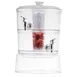 TableCraft 10961 2-Tier Beverage Dispenser, 2-Gallon, 12-1/4" x 9-1/8" x 15", Acrylic (SAN) 1 image