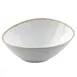 TableCraft 10966 - Europa 30 oz. Freeform Melamine Bowl, 9" x 6" x 3-5/8", Beige Rim, Dishwasher 1 image